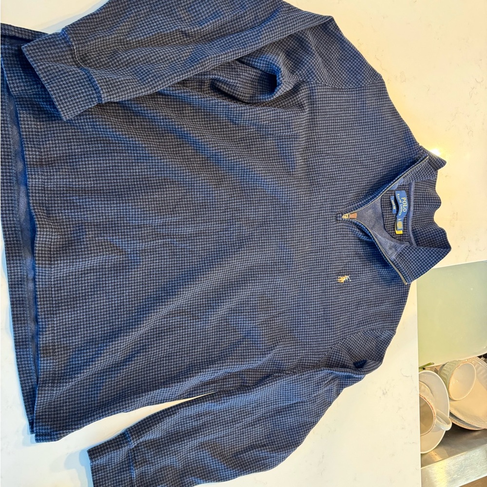 Polo Ralph Lauren Navy Zip-Up Sweater